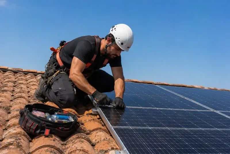 Maintenance et monitoring de panneaux solaires à Puy-de-Serre